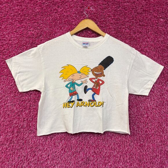 Nickelodeon Hey Arnold Cartoon Crop Top Small - Picture 1 of 4
